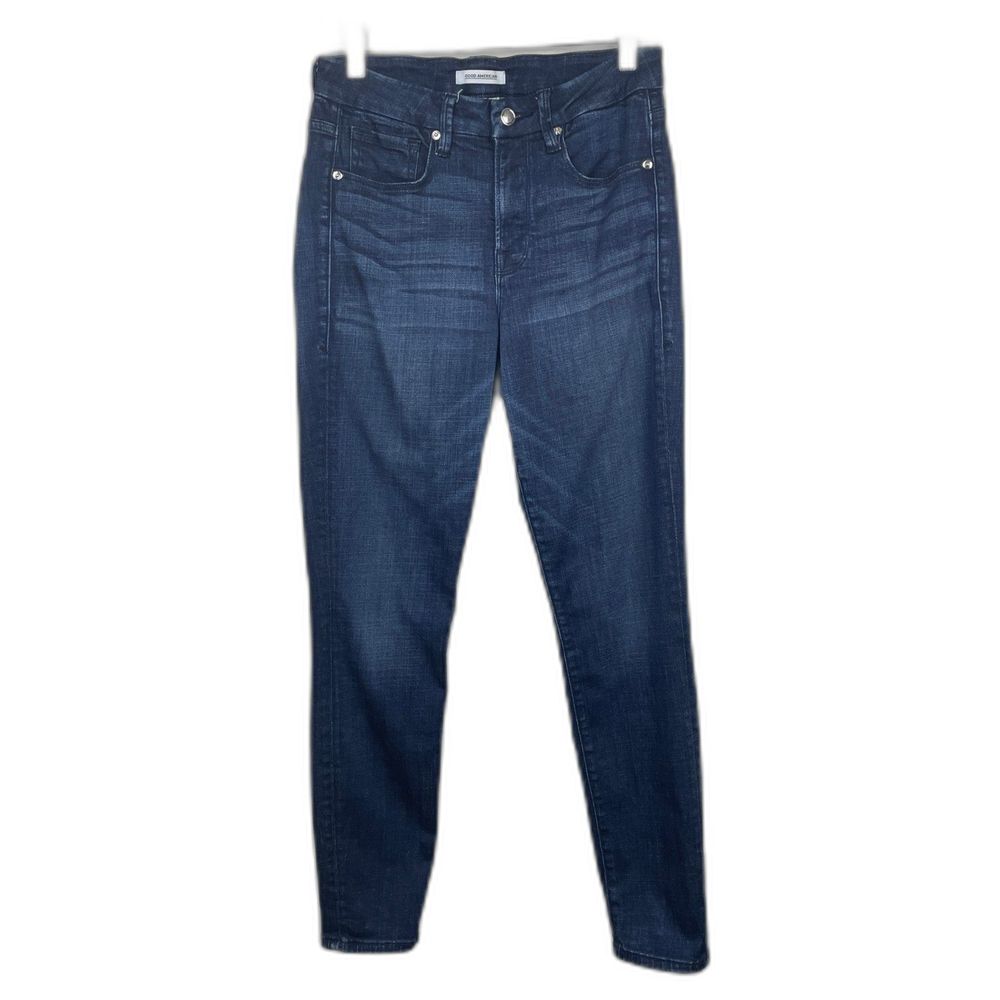 Good American Good Legs‎ High Rise Skinny Jeans Womens 6/28 Denim GL103T BLUE183